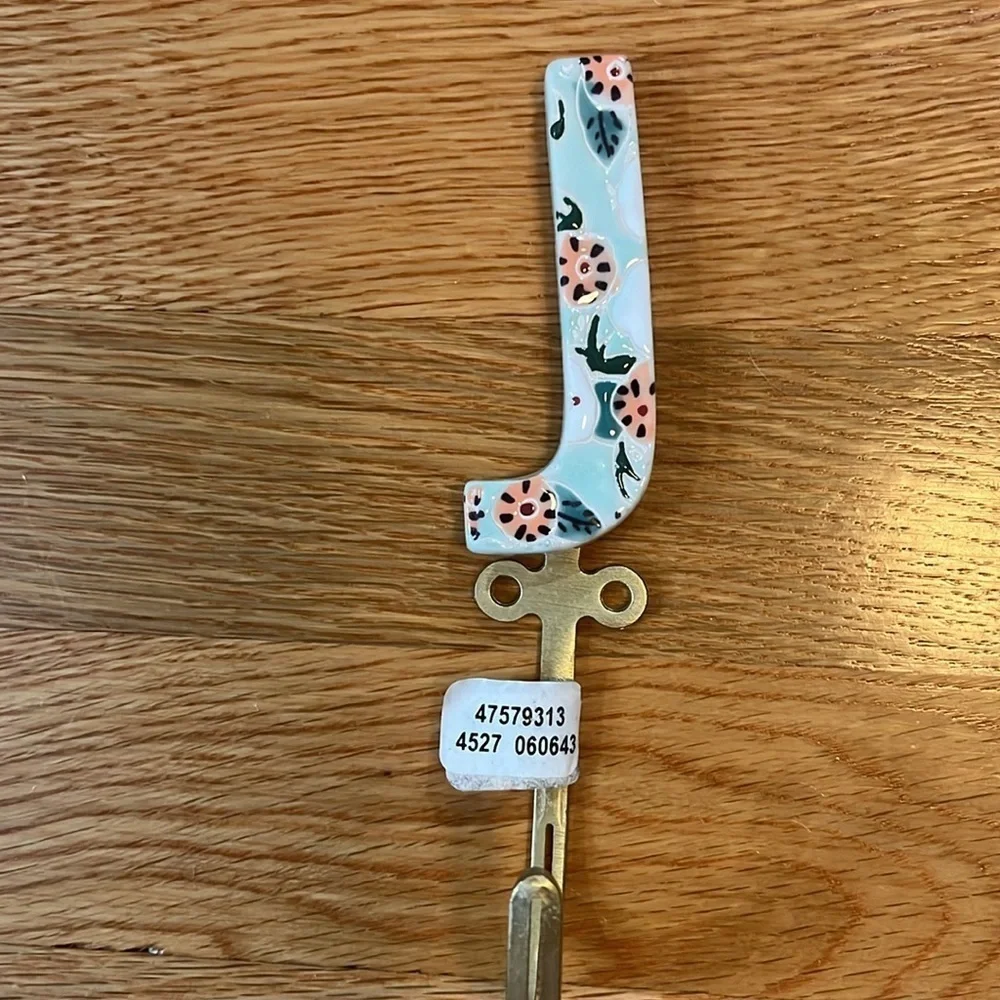 Anthropology Liberty Letter Hooks Letter J, & or T